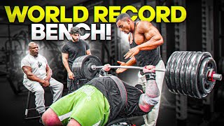 World Record Bench Press with Ronnie Coleman Larry Wheels and Gym Reaper [upl. by Jasun]