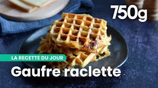 Vidéo de la recette des gaufres avec des restes de raclette  750g [upl. by Tuttle]