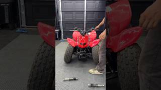 Trx90 build PT2 Fox Floats…👀 honda atv trx pitbike quad shorts [upl. by Nywroc]