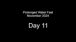 Nov 2024 Water Fast Day 11 [upl. by Luy]