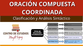 Oraciones COORDINADAS 🟥 Clasificación y análisis sintáctico [upl. by Odette]