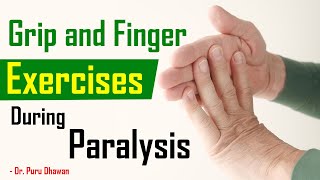 Grip and Finger Exercises During Paralysis [upl. by Elrak218]