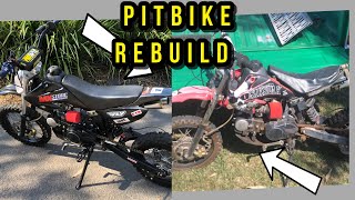 125cc Pitbike Rebuild restoration [upl. by Ahtnamys178]