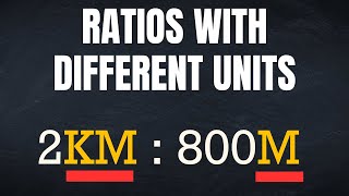 Ratios with Different Units [upl. by Yenohtna]