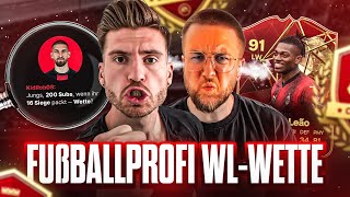 Wenn ein FUSSBALLPROFI 1000€ in DER WL GEGEN DICH WETTET  😱😰 SENSATION oder FULL BRUCH  😲 [upl. by Murrell738]