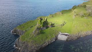 Castle Coeffin  Isle of Lismore  Scotland 4k Drone Footage [upl. by Kentigera]