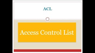 Mastering Access Control Lists ACLs in CCNA A Comprehensive Guide cloudsec [upl. by Aynatahs]