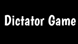 The Dictator Game  Ultimatum Game  Human Irrationality [upl. by Boru]