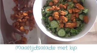 Recept 4 Maaltijdsalade met kip [upl. by Jolyn989]