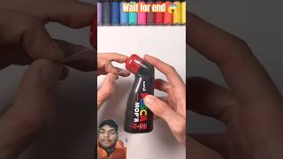 Big glitch marker Art 🎭 shortvideo art markers posca drawing satisfying [upl. by Shirberg]