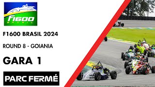 F1600 Brasil 2024  Round 8 Goiania  Gara 1 [upl. by Nakah]