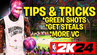 NBA 2K24 Tips amp Tricks 🏀  Best Settings to Green Shots Consistently [upl. by Jann]