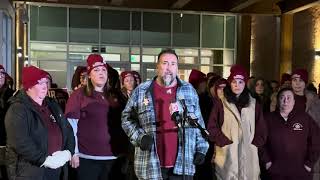 GHS Teacher Richard Francis speaks at UGE Press Conference [upl. by Marinelli]