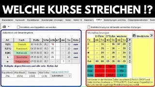 Fächerwahl Oberstufe BW Streichkurse  Kurse streichen [upl. by Yrocej120]