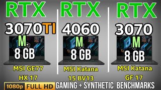 RTX 4060 laptop VS RTX 3070 laptop VS RTX 3070 Ti which is the Best midrange laptop GRAPHICS CARD [upl. by Aluin132]