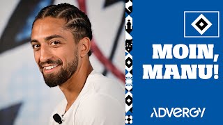 MOIN MANU  Interview und der erste Tag von Neuzugang Immanuel Pherai beim HSV [upl. by Mariele901]