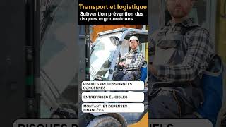 Transport et logistique  subvention Prévention des risques ergonomiques [upl. by Aurilia662]