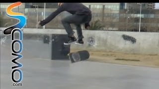 Hacer un Heelflip con el skate [upl. by Nwahsak280]