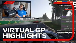 F1 Esports Virtual Grand Prix Highlights  Aramco [upl. by Oludoet911]