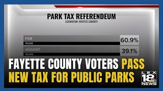 Fayette Co Voters Pass New Tax for Public Parks [upl. by Wehttam]