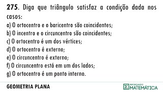 C08 PONTOS NOTÁVEIS DE UM TRIÂNGULO 275 [upl. by Ajroj173]