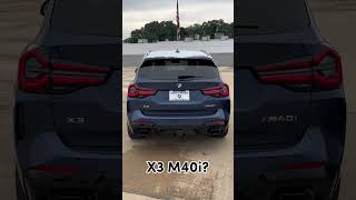 Exhaust Sound Comparison X3 M40i vs M550i shorts [upl. by Waxler]