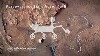 NASA’s Perseverance Mars Rover Drive Path Animation [upl. by Voletta94]