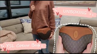 YSL Le Monogramme Coeur Bag unboxing  mod shots [upl. by Yelyah]