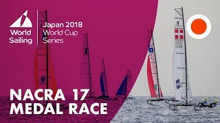 Nacra 17 Medal Race  World Cup Series Enoshima Japan 2018 [upl. by Turk523]