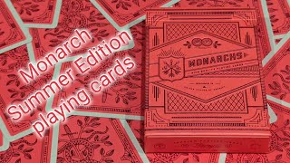 Daily deck review day 374  Summer Edition Monarch playing cards By Theory11 [upl. by Dehlia]