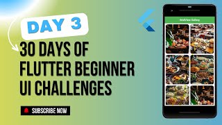 Flutter UI Challenge Day 3 GridViewbuilder Tutorial [upl. by Emmeline]
