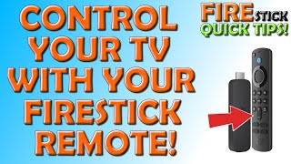 ✅ Quick Tip Control Your TV With Your Firestick Remote ✅ [upl. by Ilojne]