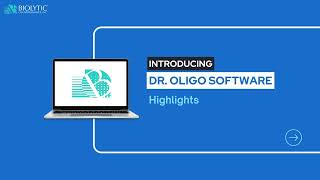 Introducing the Dr Oligo Software  Biolytic Lab Performance Inc [upl. by Gloriane]