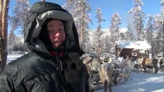 Extreme cold travel Travelling with the reindeer people in below 50 minus in Siberia [upl. by Ydda]