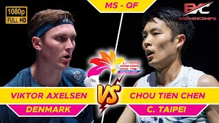 Viktor Axelsen vs Chou Tien Chen 周天成  Hong Kong Open 2024 Badminton  QF [upl. by Anemolihp577]