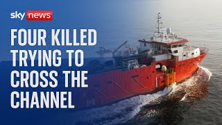 Four people die as migrants attempt to cross English Channel [upl. by Atik297]