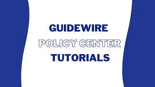 Guidewire Policy Center Tutorials  Guidewire Policy Center  Guidewire Policy Center Introduction [upl. by Eirtemed]