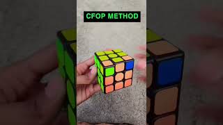 CFOP vs BEGINNERS METHOD shorts youtube [upl. by Iturk68]