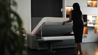 Oslo Sofa Wall Bed from Resource Furniture [upl. by Bandeen]