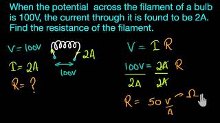 Solved example Ohms law Hindi [upl. by Kym]