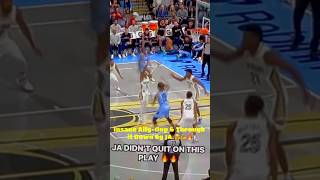 Insane AllyOop amp Through it Down by JA🫣💪🔥ja clarke sports nba basketball memphis wow [upl. by Nive120]