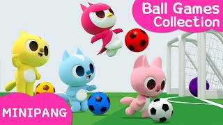 Learn colors with MINIPANG  🏀 Ball Games Collection  MINIPANG TV 3D Play [upl. by Eidualc]