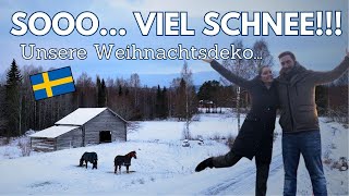 Sooo viel Schnee🤩❄️ Weihnachtsdeko 🎄🎅  Vlog  Follow us around  Tine loves Nature 🌿🍀 [upl. by Rede]