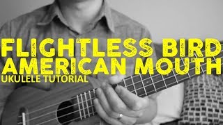 Iron amp Wine  Flightless Bird American Mouth  Fingerpicking Ukulele Tutorial  Chords  How To Play [upl. by Airreis]