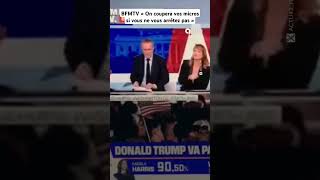 BFMTV menace de CENSURER un intervenant USA EtatsUnis humour Trump Harris Obama politique [upl. by Eilla]