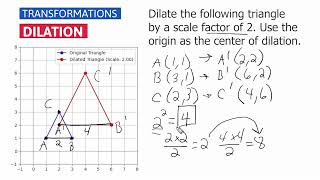 Dilations  Geometric Transformations [upl. by Asa89]