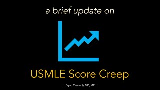 A Brief Update on USMLE Score Creep [upl. by Shirleen]