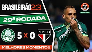 PALMEIRAS 5 X 0 SÃƒO PAULO  MELHORES MOMENTOS COM IMAGENS CHARLA  PREMIERE [upl. by Lepine944]