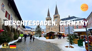 Berchtesgaden Germany 4K Winter Walking Tour  Christmas Market 2023 [upl. by Kuth90]