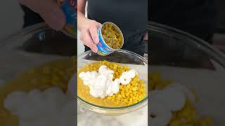 Best corn bread 🤩 easyrecipe recipe corn cornbread cheese [upl. by Hinda265]